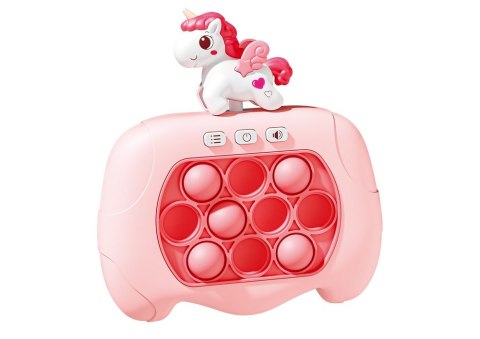 Gra Sensoryczna Jednorożec Pop It Na Baterie Światła Dźwięki Różowy Gra Sensoryczna Jednorożec Pop It Na Baterie Światła Dźwięki Różowy