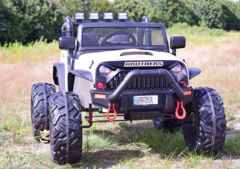 JEEP NA AKUMULATOR BROTHERS , WSPOMAGANIE KIEROWNICY, MIĘKKIE KOŁA, MIĘKKIE SIEDZENIE 24V - 400W/JEEP-JC-666 JEEP NA AKUMULATOR BROTHERS , WSPOMAGANIE KIEROWNICY, MIĘKKIE KOŁA, MIĘKKIE SIEDZENIE 24V - 400W/JEEP-JC-666