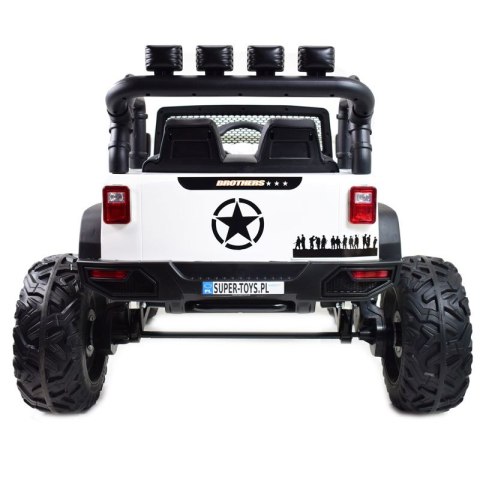 JEEP NA AKUMULATOR BROTHERS , WSPOMAGANIE KIEROWNICY, MIĘKKIE KOŁA, MIĘKKIE SIEDZENIE 24V - 400W/JEEP-JC-666 JEEP NA AKUMULATOR BROTHERS , WSPOMAGANIE KIEROWNICY, MIĘKKIE KOŁA, MIĘKKIE SIEDZENIE 24V - 400W/JEEP-JC-666